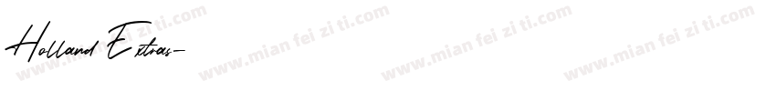 Holland Extras字体转换